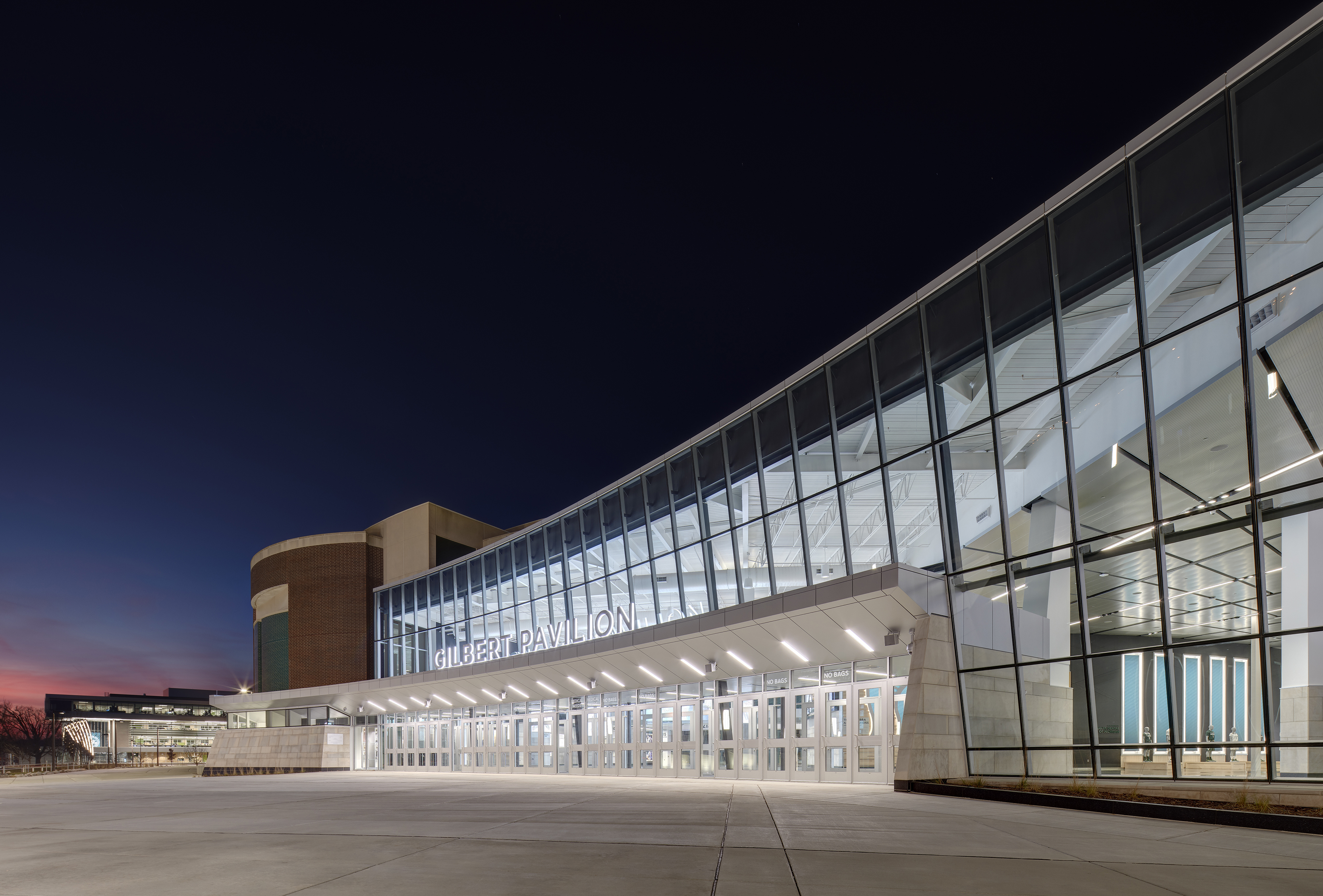 MSU Breslin Center Exterior Evening