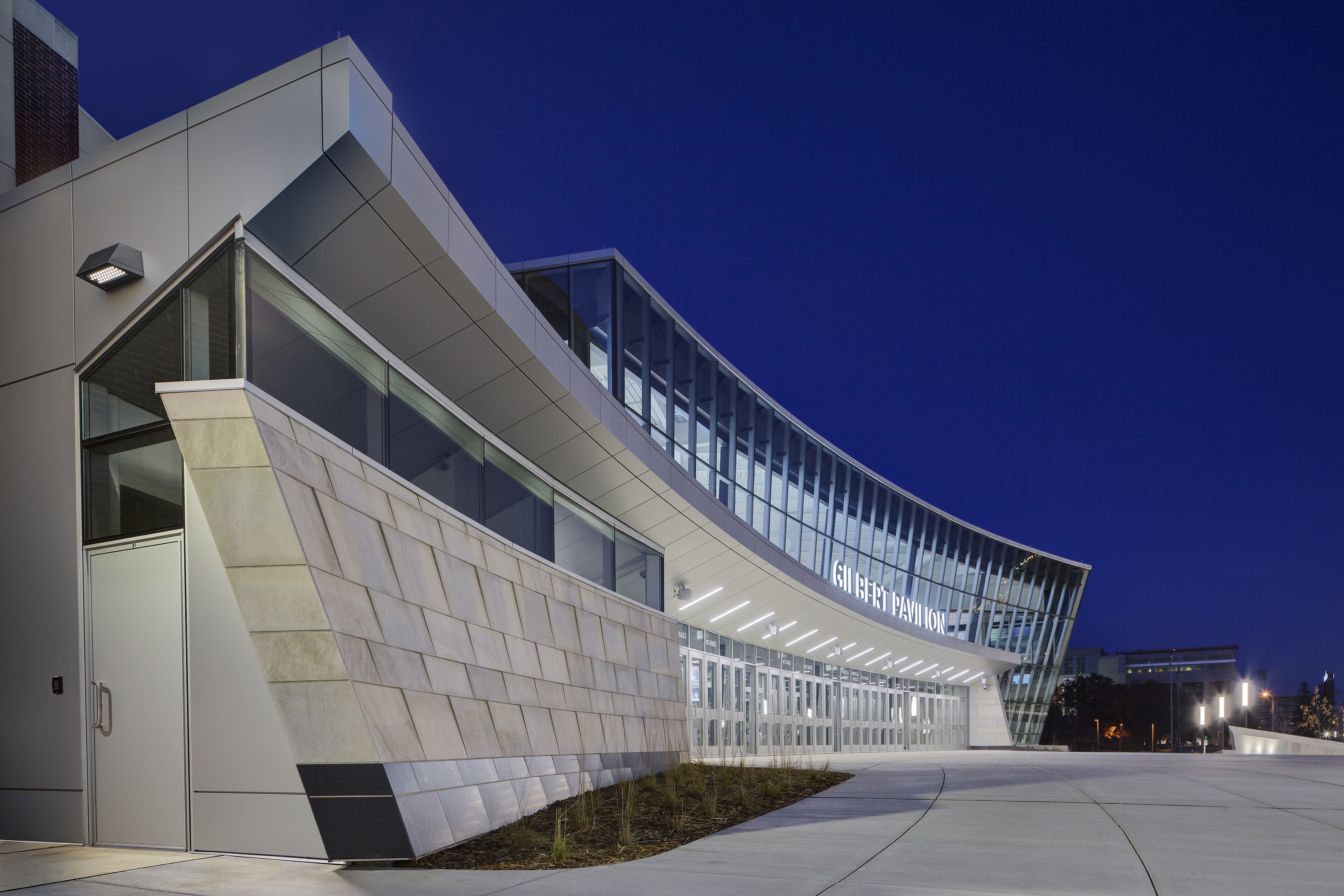 MSU Breslin Center Exterior Night