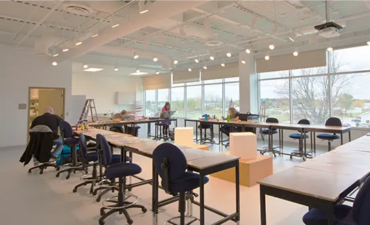 Mid Michigan College Art Classroom