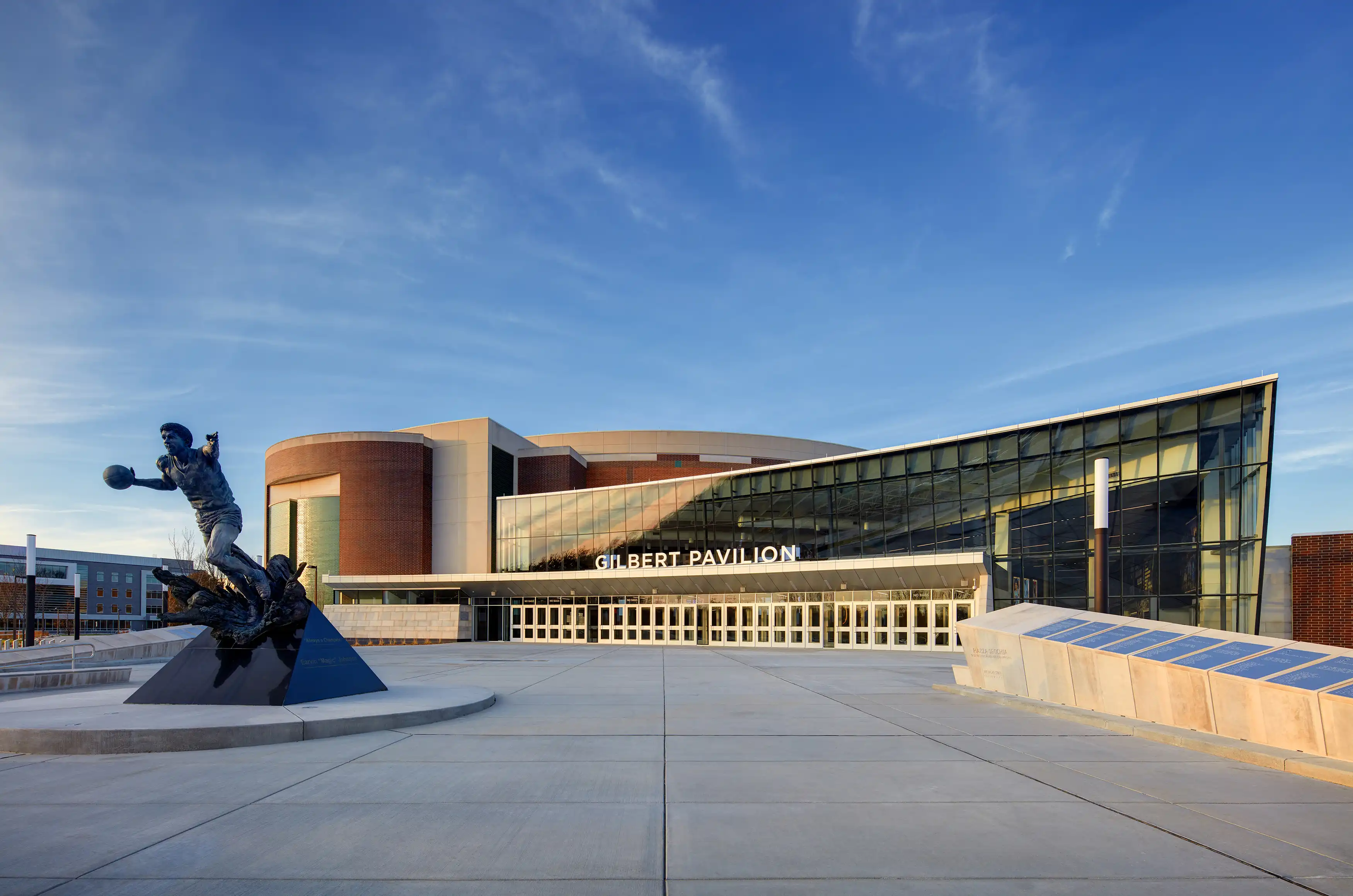 MSU Breslin Center Exterior Dusk