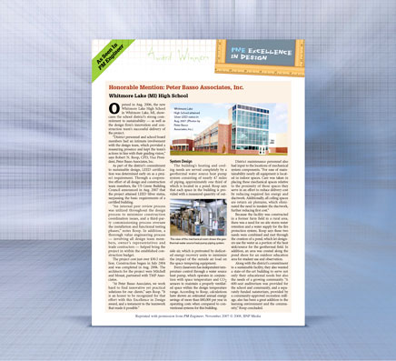 PBA Honorable Mention in Sustainability Design