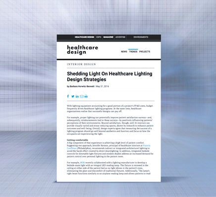 Shedding Light on Healthcare Lighting Strategies